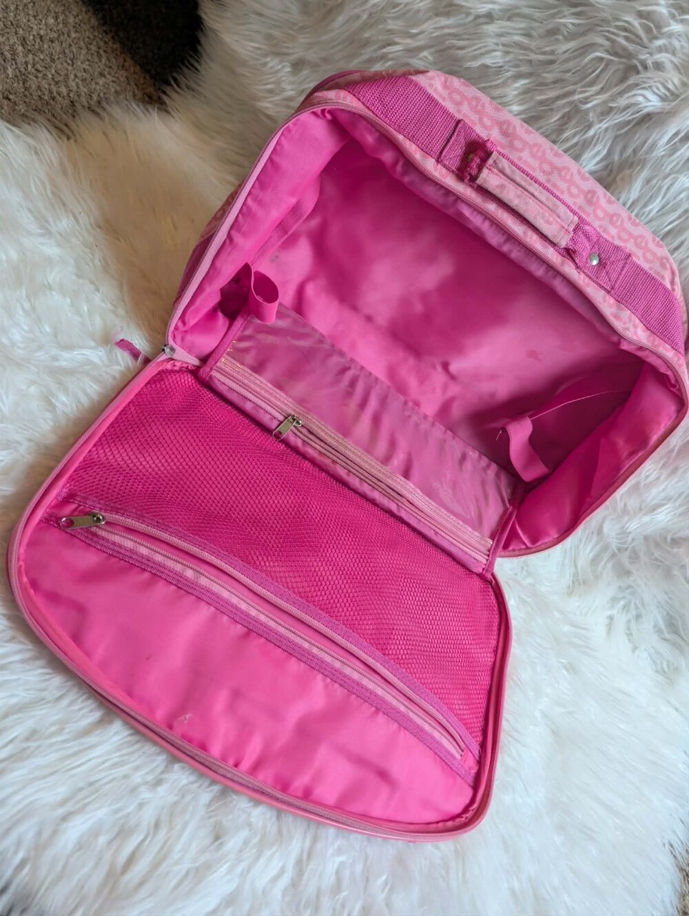 Rare 2004 Vintage Y2k Barbie Pink Cosmetic Travel Bag - Picture 2 of 9